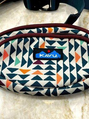 Kavu | Fanny Pack | Multicolor with Teal Belt